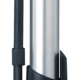 Large diameter barrel produces more volume to fill MTB tires fast 