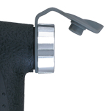 Integrated dust cap keeps head clean and ready to use 